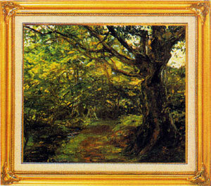 複製絵画 D-62 / 奈良新緑 - 相生市立図書館