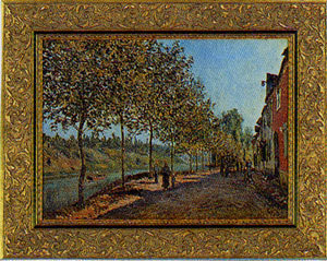 シスレー【サン=マメス六月の朝】 - 手描き 絵画（油絵複製画）販売の