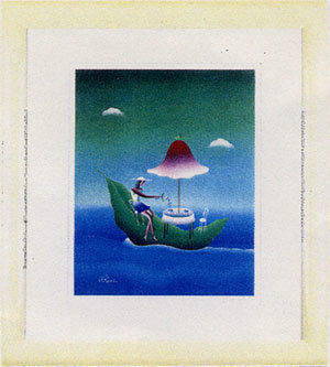 複製絵画 D-40 / 葉の舟 - 相生市立図書館