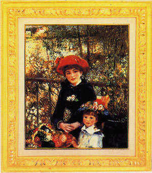 複製絵画 D-29 / テラスにて - 相生市立図書館