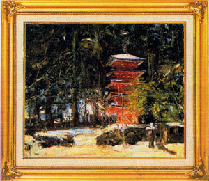 複製絵画 D-36 / 室生寺五重塔 - 相生市立図書館